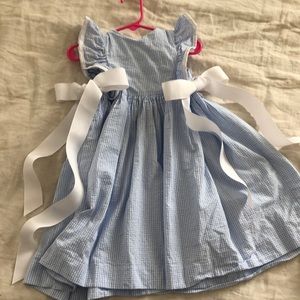 Light blue gingham dress